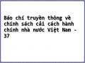 Báo chí truyền thông về chính sách cải cách hành chính nhà nước Việt Nam - 37