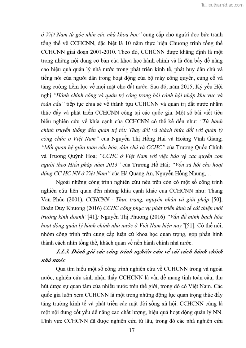 Luận án tiến sĩ báo chí học Báo chí truyền thông về chính sách cải cách hành chính nhà nước Việt Nam - 4 Trang 25