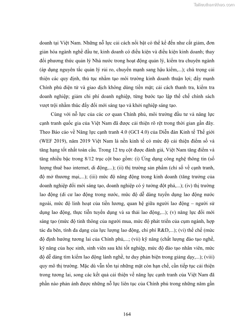 Luận án tiến sĩ kinh tế quốc tế Đánh giá tác động dự kiến của Hiệp định thương mại tự do Việt Nam - EU đối với đầu tư trực tiếp nước ngoài vào Việt Nam - 23 Trang 177