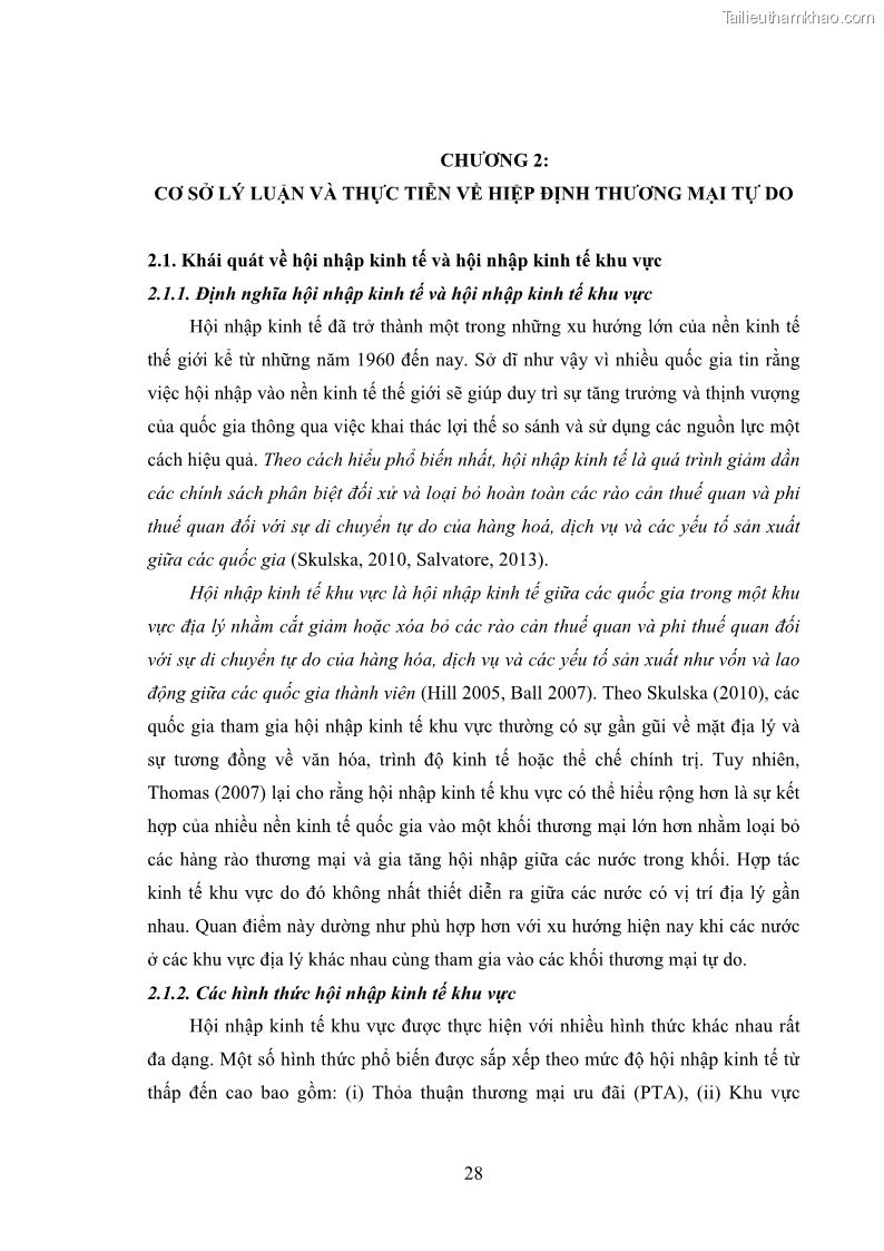 Luận án tiến sĩ kinh tế quốc tế Đánh giá tác động dự kiến của Hiệp định thương mại tự do Việt Nam - EU đối với đầu tư trực tiếp nước ngoài vào Việt Nam - 6 Trang 41