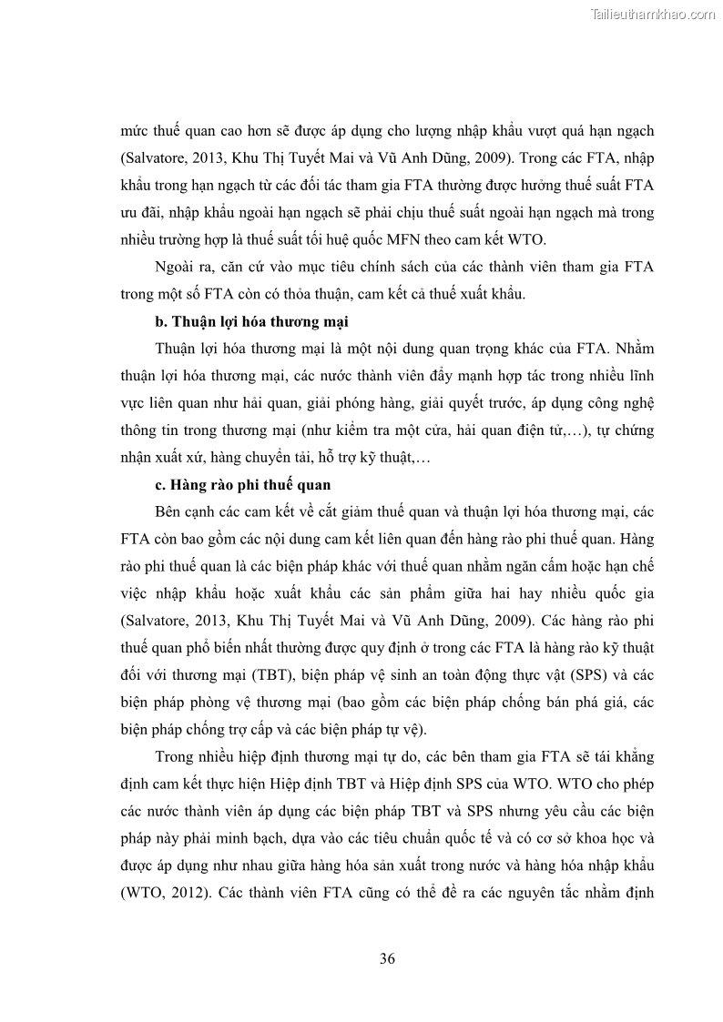 Luận án tiến sĩ kinh tế quốc tế Đánh giá tác động dự kiến của Hiệp định thương mại tự do Việt Nam - EU đối với đầu tư trực tiếp nước ngoài vào Việt Nam - 7 Trang 49