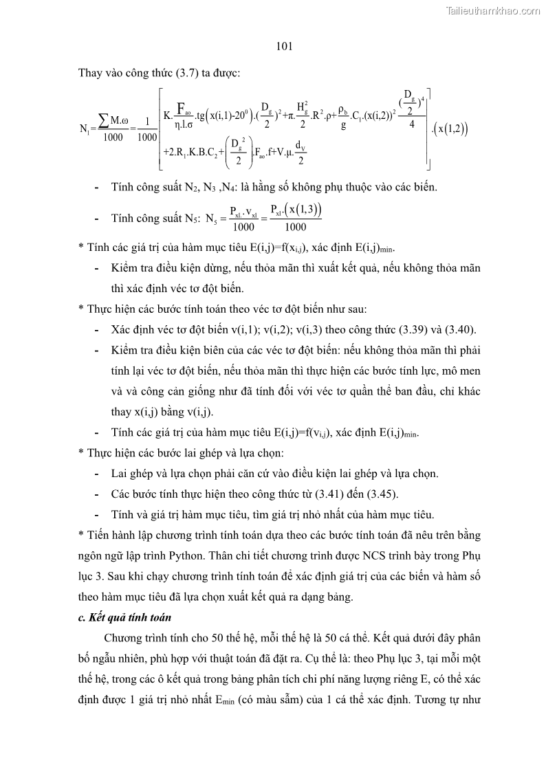 Luận án tiến sĩ kỹ thuật: máy khoan cọc nhồi Nghiên cứu xác định các thông số kỹ thuật hợp lý của bộ công tác máy khoan cọc nhồi kiểu gầu xoay do Việt nam chế tạo - 16 Trang 121