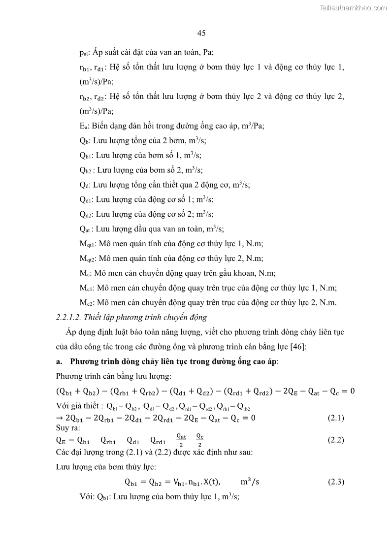 Luận án tiến sĩ kỹ thuật: máy khoan cọc nhồi Nghiên cứu xác định các thông số kỹ thuật hợp lý của bộ công tác máy khoan cọc nhồi kiểu gầu xoay do Việt nam chế tạo - 9 Trang 65
