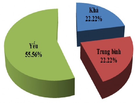 Biểu đồ 3 24 Tỷ lệ xếp loại nam VĐV đội tuyển Điền kinh trẻ Chạy cự ly 3