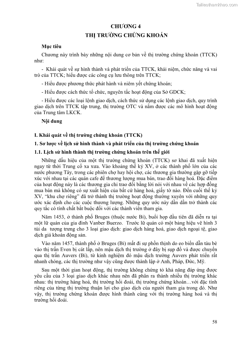 Giáo trình Thị trường tài chính Phần 2 - ThS. Lý Vân Phi Chủ biên - 1 Trang 1