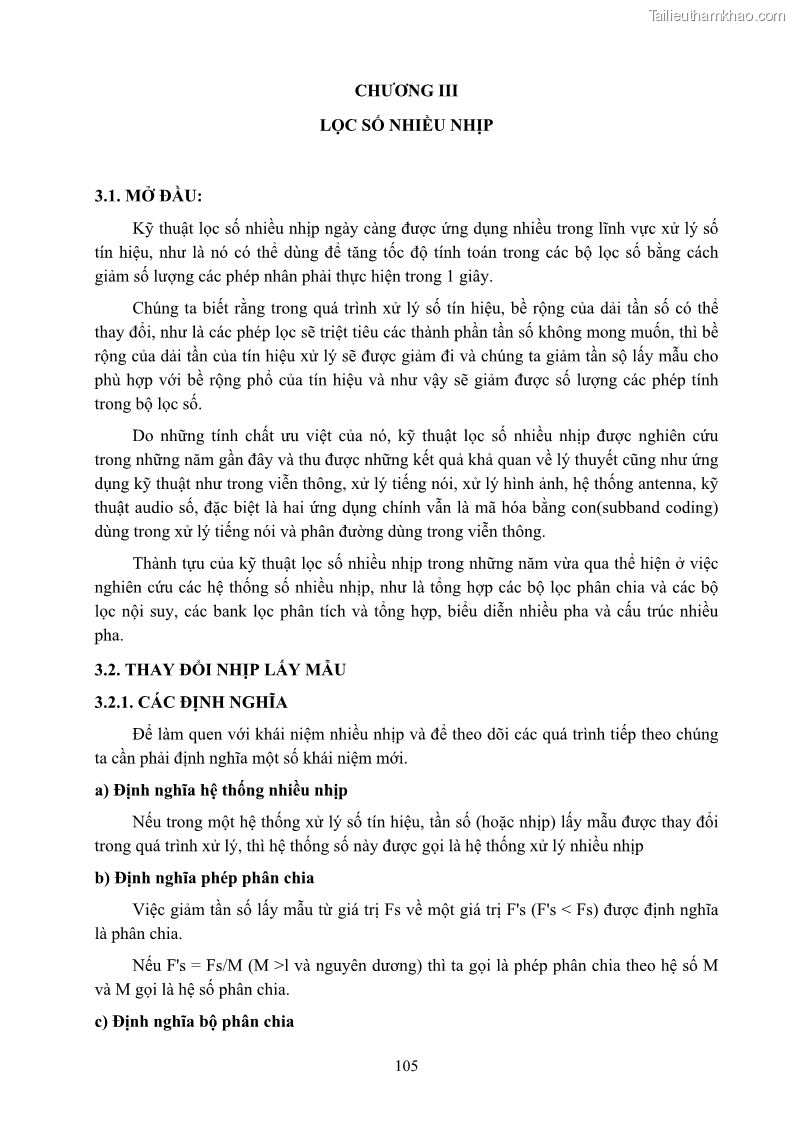 Giáo trình Xử lý tín hiệu số 2 Phần 2 - 1 Trang 1