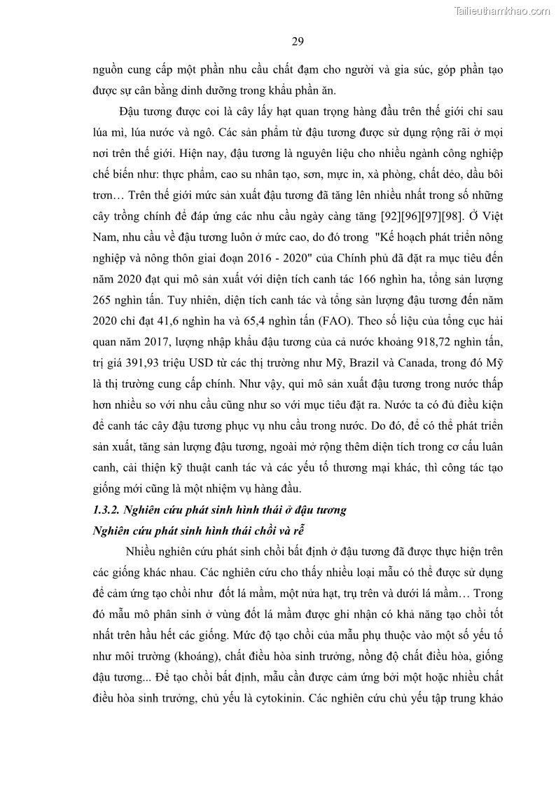 Luận án tiến sĩ công nghệ sinh học Nghiên cứu tạo cây đậu tương Glycine max L. biến đổi gen có khả năng tổng hợp astaxanthin chuyên biệt ở hạt - 6 Trang 41