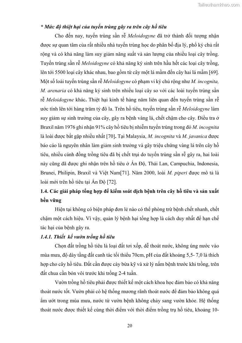 Luận án tiến sĩ công nghệ sinh học Tuyển chọn, nghiên cứu đặc tính kháng tác nhân gây bệnh và tạo chế phẩm phòng trừ bệnh rễ của các chủng vi khuẩn vùng rễ cây hồ tiêu Piper nigrum L. tại Tây Nguyên - 5 Trang 33