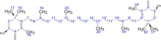 Hình 1 2 Bột astaxanthin 36 Astaxanthin là một carotenoid màu đỏ hình 1 2 cấu 2