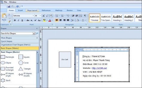 Hình 8 12 nhúng bộ gõ MS Word vào để nhập văn bản Hình 8 13 trang thông tin về 14