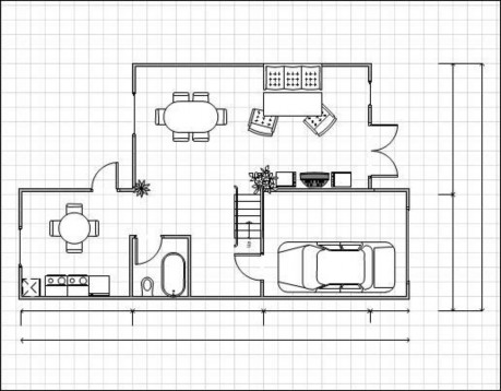 Hình 8 41 vẽ các đường kích thước Sau đó điền các giá trị kích thước 6
