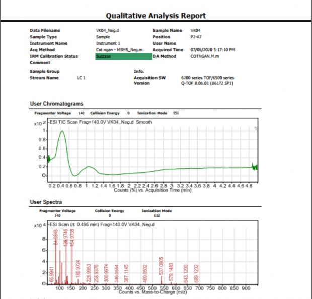 5 7 Phổ HR ESI MS của hợp chất VK04 C 5 H 6 O 2 N 2 H 125 0356 5 8 Phổ 1H NMR 2