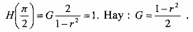 Giá trị của r được xác định bằng cách tính H w tại  4  Ta có 9 Hay 12