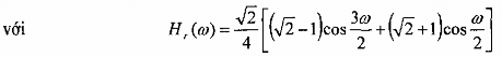 Đặc tuyến đáp ứng biên độ h r và 20log H r được vẽ trong 27