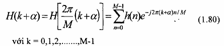 Do H k  có tính đối xứng nên các tần số chỉ định có thể giảm xuống 14