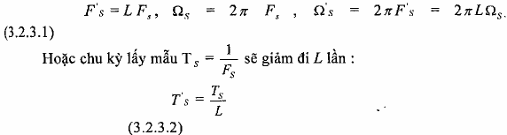 Để hiểu rõ phép nội suy về mặt bản chất ta sẽ biểu diễn tín hiệu vào 7