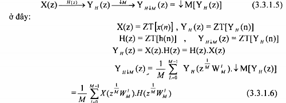 Cũng như trong miền biến số n ta lưu ý một điều là phép phân chia không có 16
