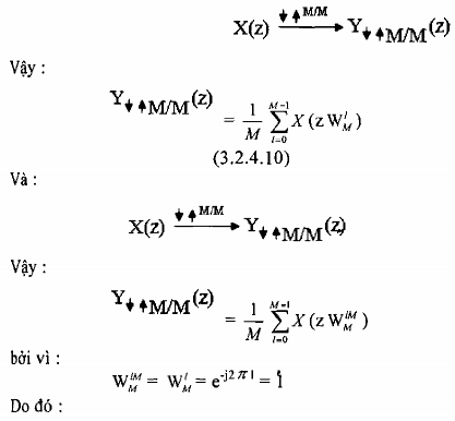 c Biểu diễn phép biến đổi nhịp trong miền tần số Đánh giá X z Y↑↓ M L 2
