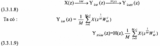 Ta thấy rằng Y H↓M z Y ↓MH z vậy hai phép lọc này là tương đương nhau Do 20