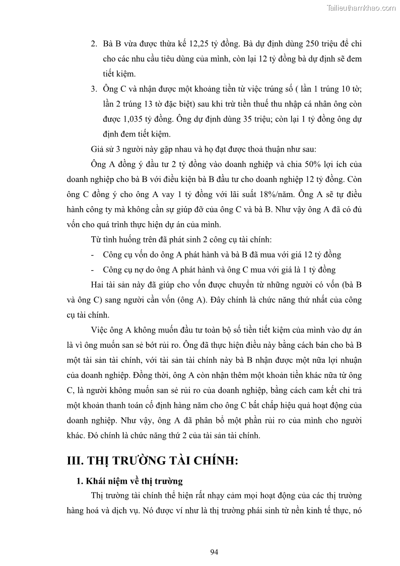 Giáo trình Tài chính tiền tệ 190 trang - 13 Trang 97