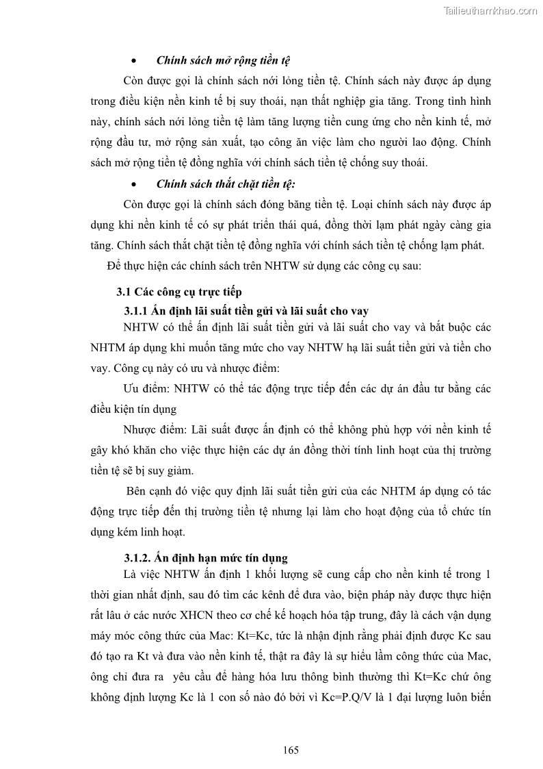 Giáo trình Tài chính tiền tệ 190 trang - 22 Trang 169