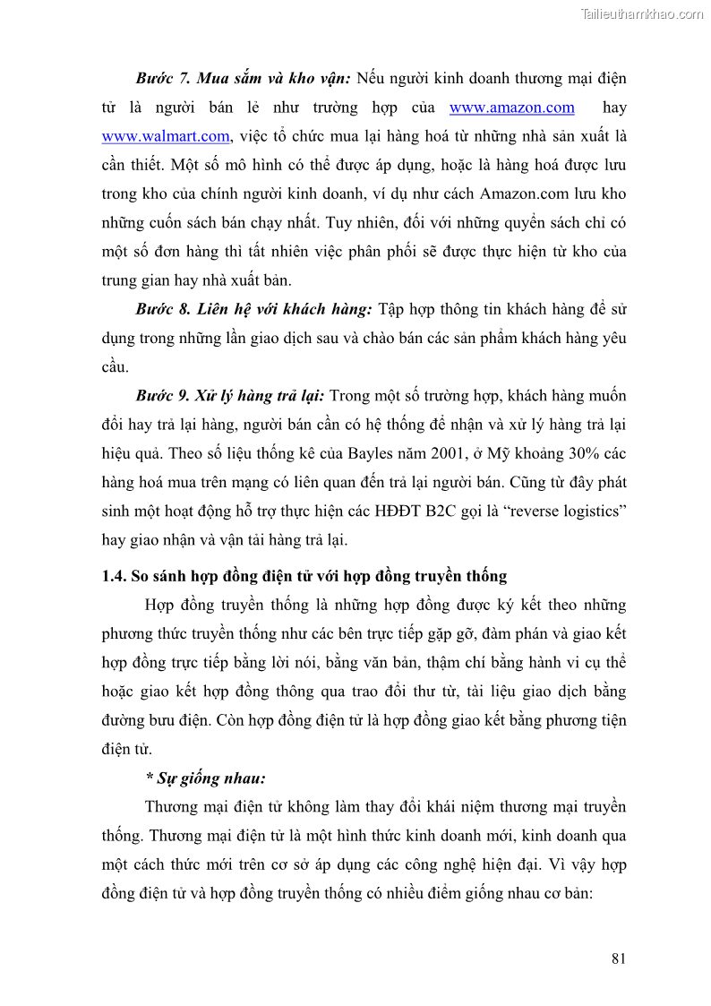 Giáo trình Thương mại điện tử 2009 Phần 1 - 11 Trang 81