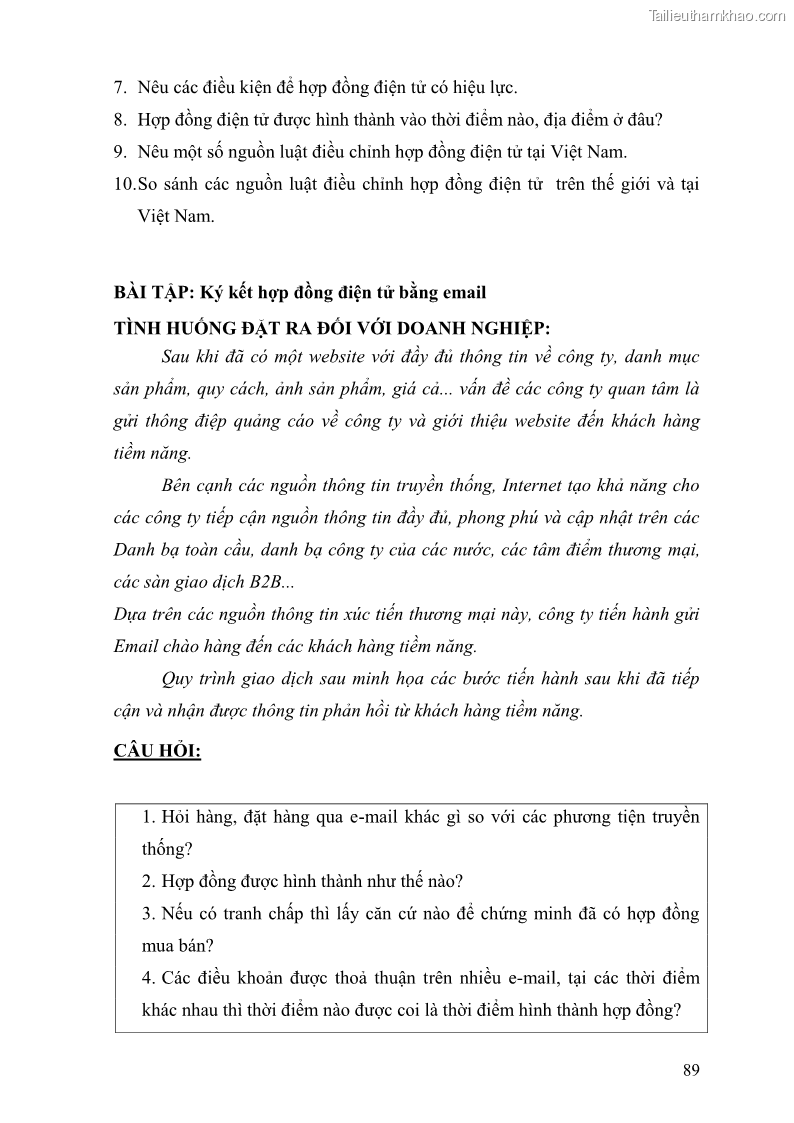 Giáo trình Thương mại điện tử 2009 Phần 1 - 12 Trang 89