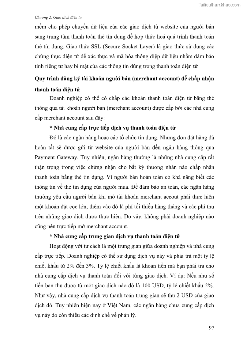 Giáo trình Thương mại điện tử 2009 Phần 1 - 13 Trang 97