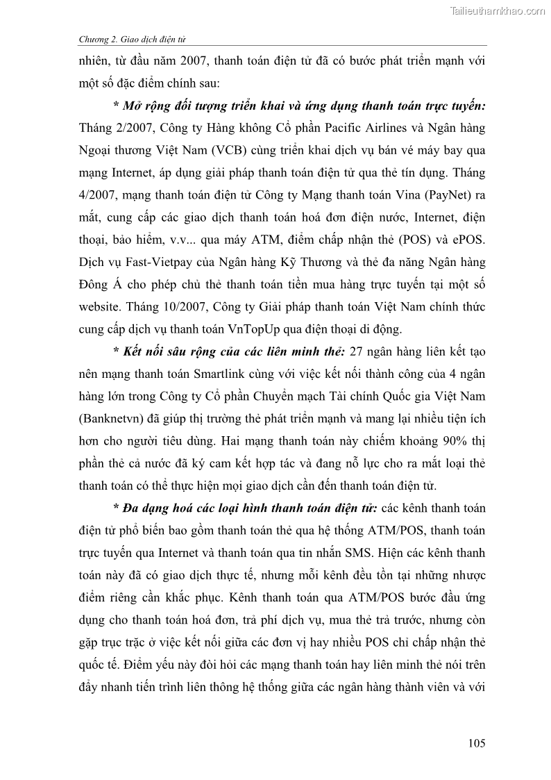 Giáo trình Thương mại điện tử 2009 Phần 1 - 14 Trang 105