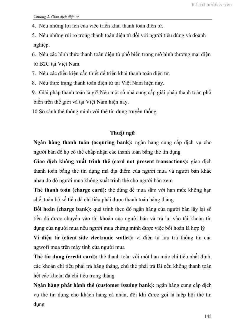 Giáo trình Thương mại điện tử 2009 Phần 1 - 19 Trang 145