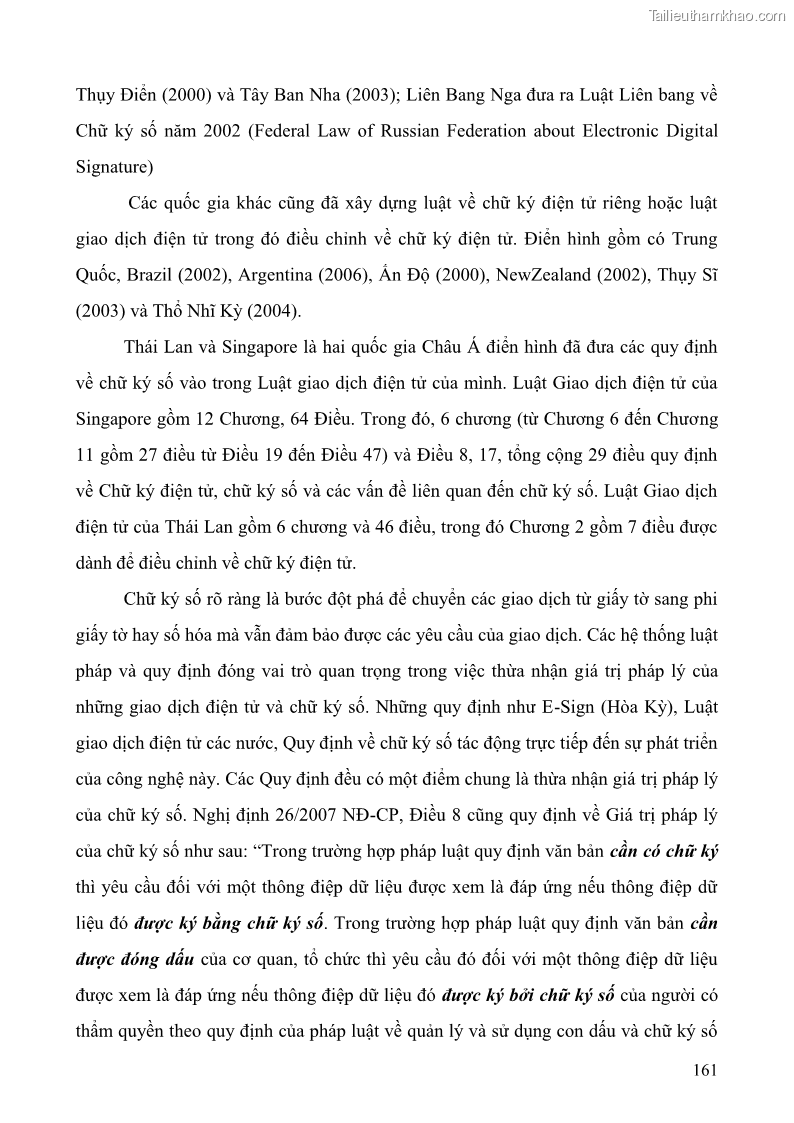 Giáo trình Thương mại điện tử 2009 Phần 1 - 21 Trang 161
