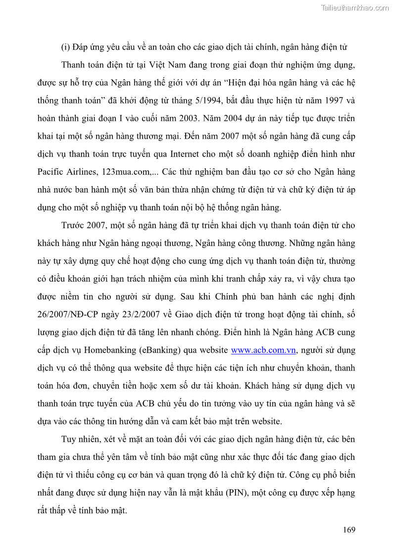 Giáo trình Thương mại điện tử 2009 Phần 1 - 22 Trang 169