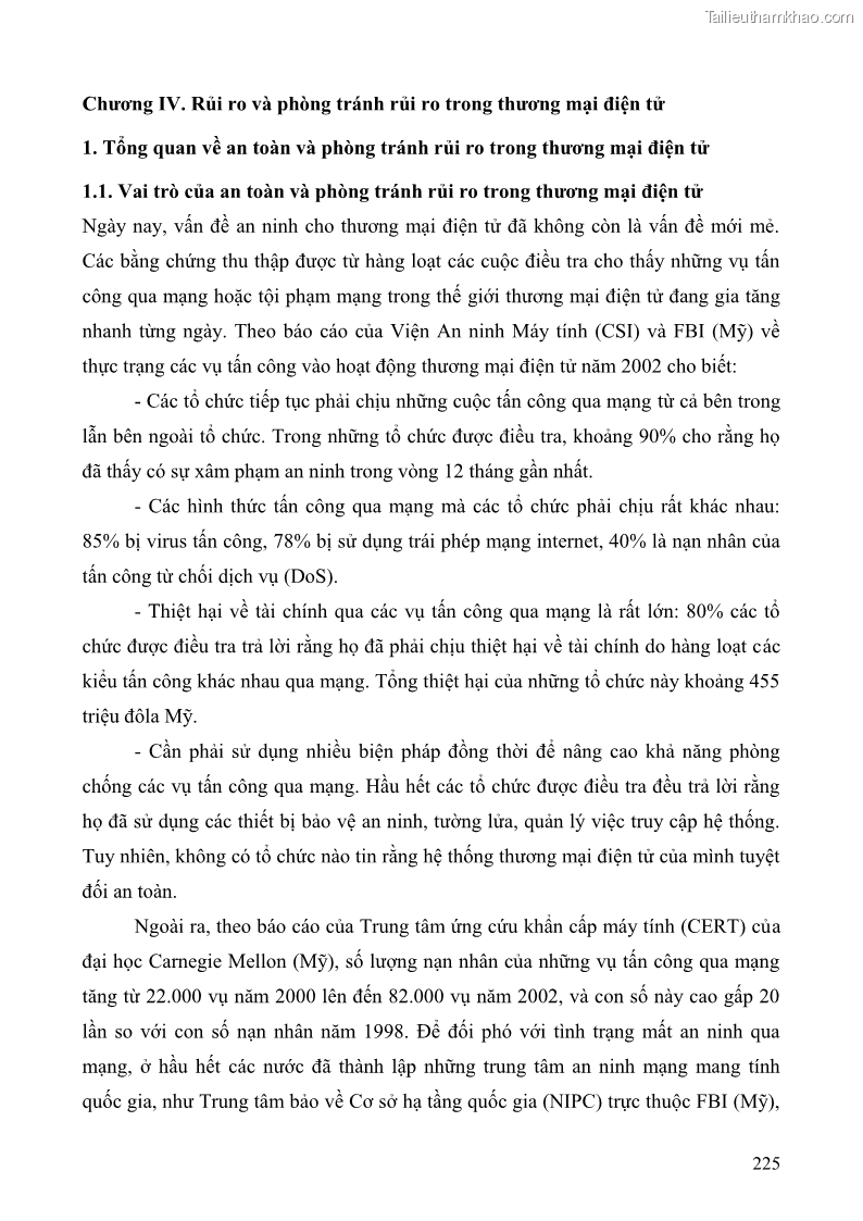 Giáo trình Thương mại điện tử 2009 Phần 1 - 29 Trang 225