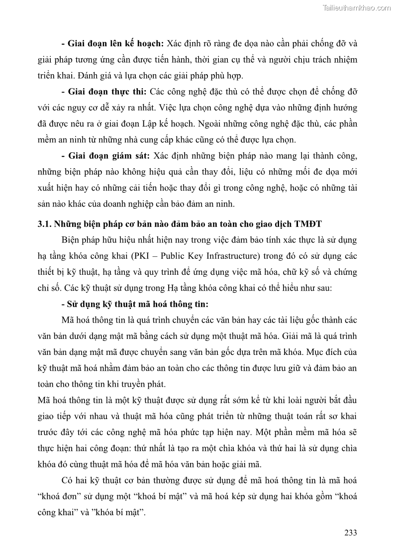 Giáo trình Thương mại điện tử 2009 Phần 1 - 30 Trang 233