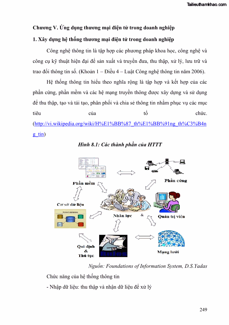 Giáo trình Thương mại điện tử 2009 Phần 1 - 32 Trang 249