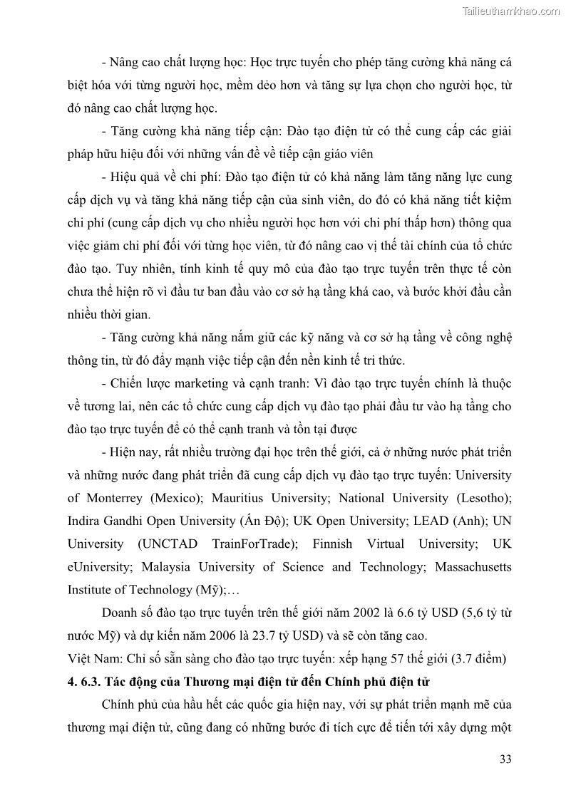 Giáo trình Thương mại điện tử 2009 Phần 1 - 5 Trang 33