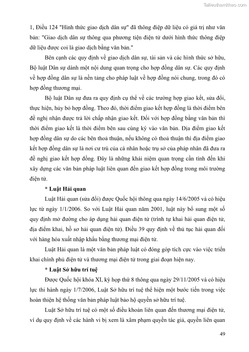 Giáo trình Thương mại điện tử 2009 Phần 1 - 7 Trang 49