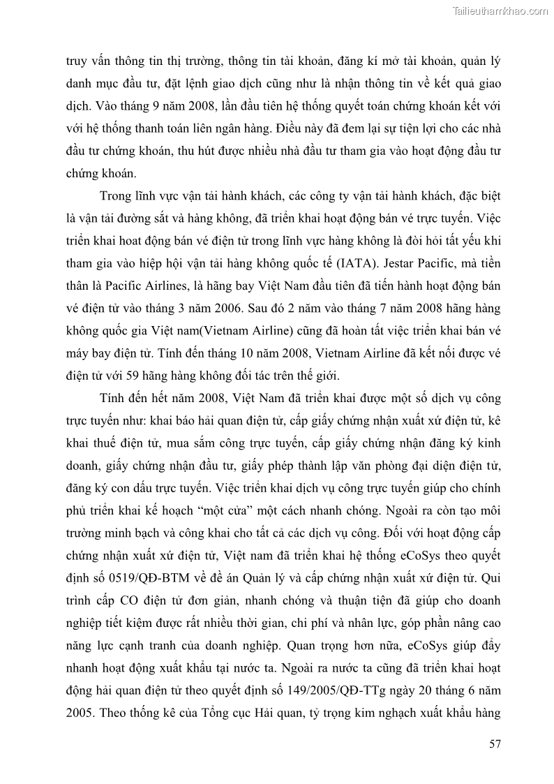 Giáo trình Thương mại điện tử 2009 Phần 1 - 8 Trang 57