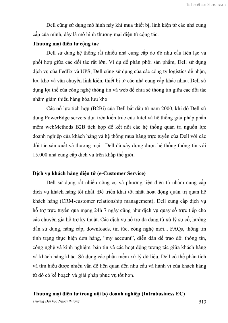 Giáo trình Thương mại điện tử 2009 Phần 2 - 21 Trang 161