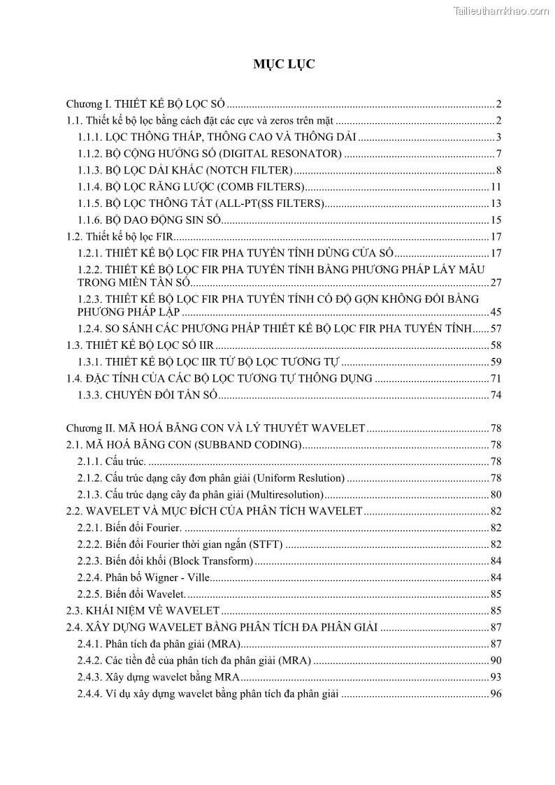 Giáo trình Xử lý tín hiệu số 2 Phần 2 - 17 Trang 129