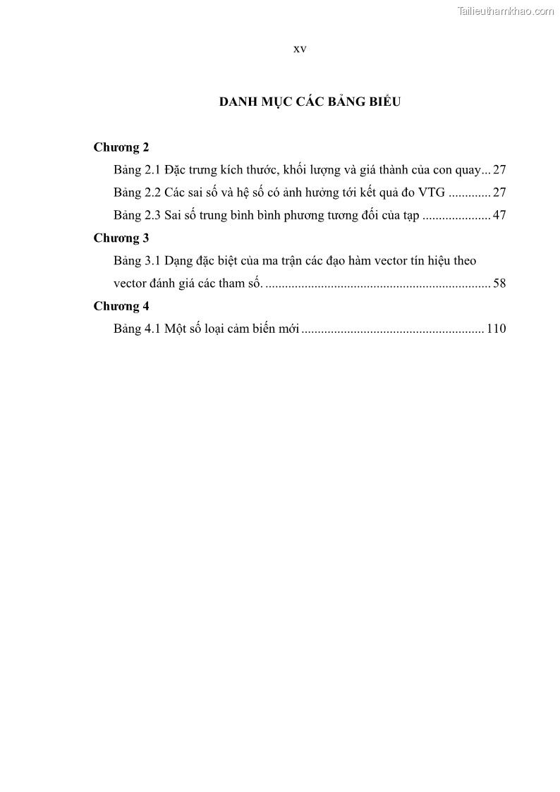 Luận án tiến sĩ kỹ thuật Nghiên cứu xác định định hướng không gian của thiết bị bay theo các phép đo từ trường trái đất - 3 Trang 17