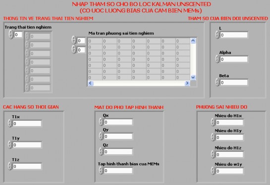 Hình 4 17 Giao diện khởi tạo và hiển thị tham số bộ lọc MS AUKF 4 4 Đánh giá 1