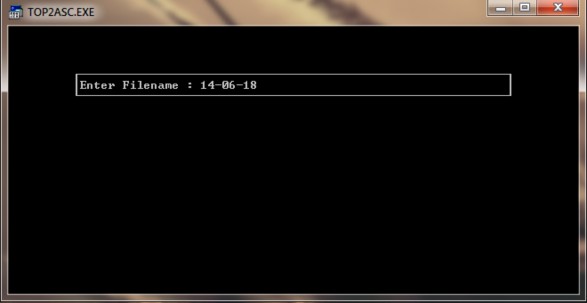 Hình 4 3 Làm việc với phần mềm TOP2ASC Hình 4 4 Phần mềm chạy ra các số 1