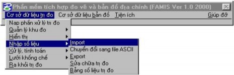 Hình 4 9 Nhập số liệu bắng FAMIS Chọn đúng đường dẫn chứa file số liệu 4