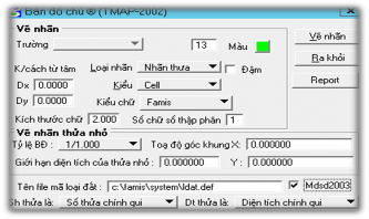 Hình 4 20 Vẽ nhãn thửa trên Famis Đánh dấu vào Mdsd2003 rồi vẽ nhãn chương 3