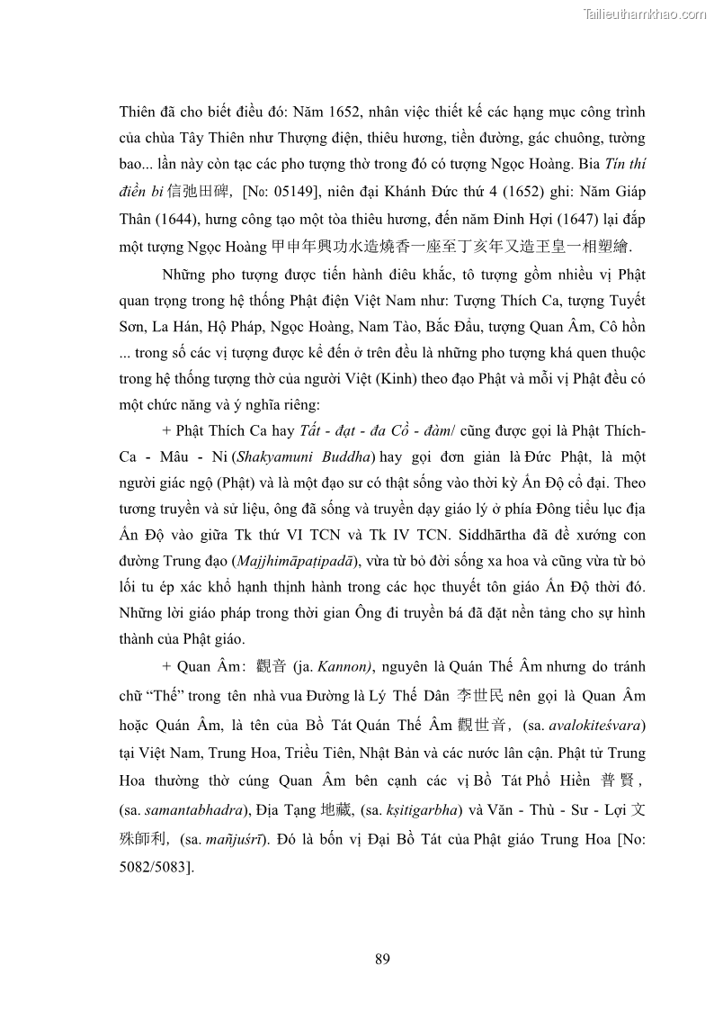 Luận án tiến sĩ hán nôm Nghiên cứu văn bia Phật giáo thế kỷ XVII - XVIII tỉnh Bắc Ninh - 13 Trang 97