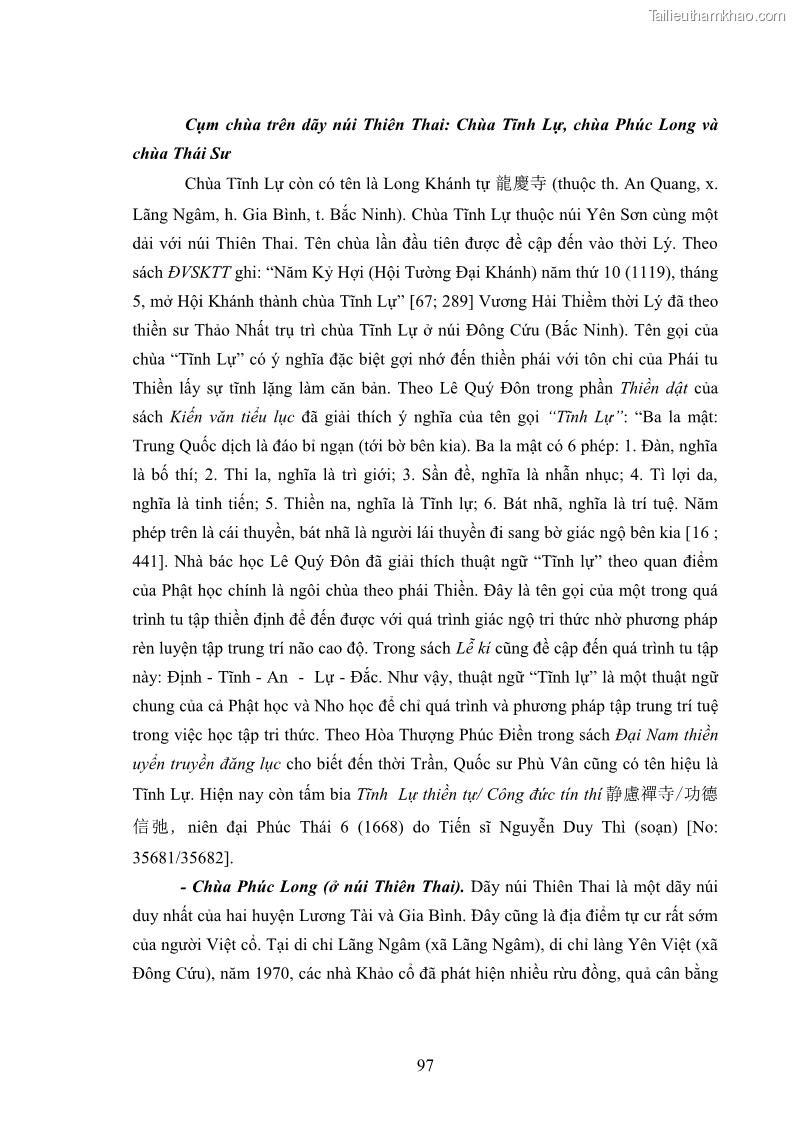 Luận án tiến sĩ hán nôm Nghiên cứu văn bia Phật giáo thế kỷ XVII - XVIII tỉnh Bắc Ninh - 14 Trang 105