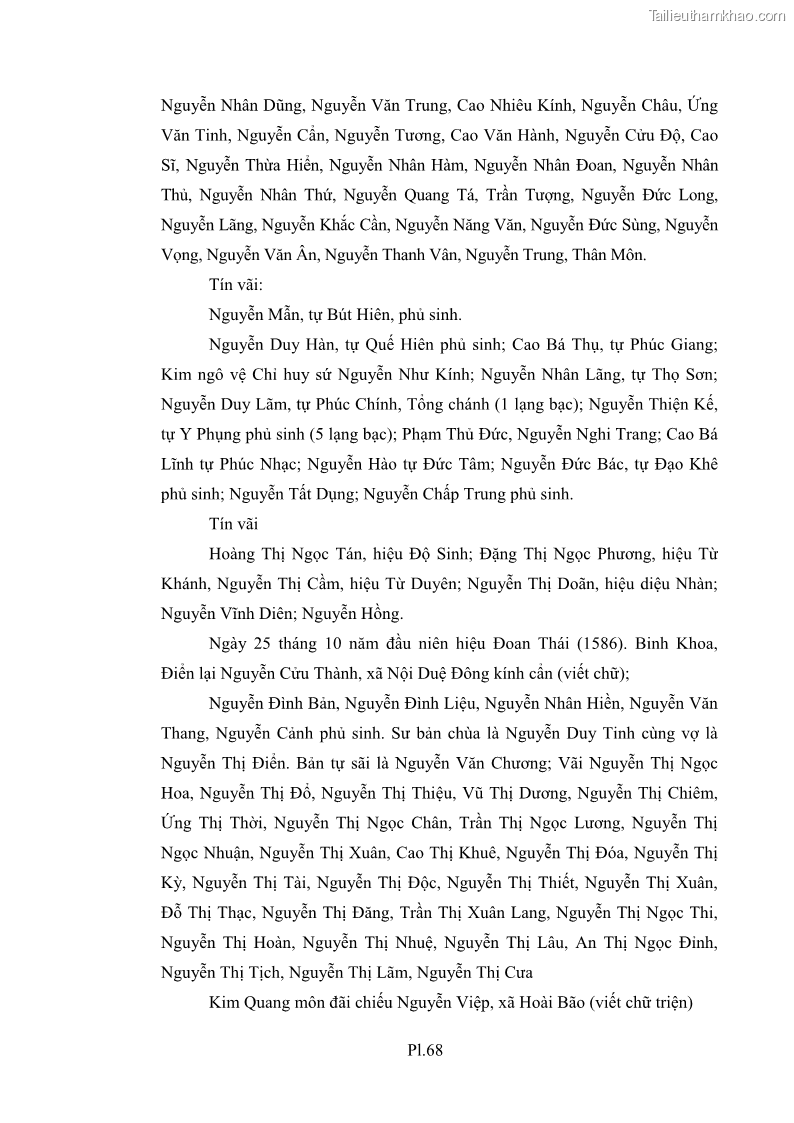 Luận án tiến sĩ hán nôm Nghiên cứu văn bia Phật giáo thế kỷ XVII - XVIII tỉnh Bắc Ninh - 35 Trang 273