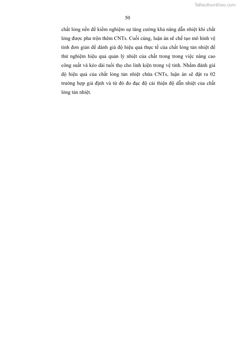Luận án tiến sĩ khoa học vật liệu Nghiên cứu chế tạo và ứng dụng chất lỏng tản nhiệt chứa thành phần ống nanô cácbon trong quản lý nhiệt cho vệ tinh - 9 Trang 65