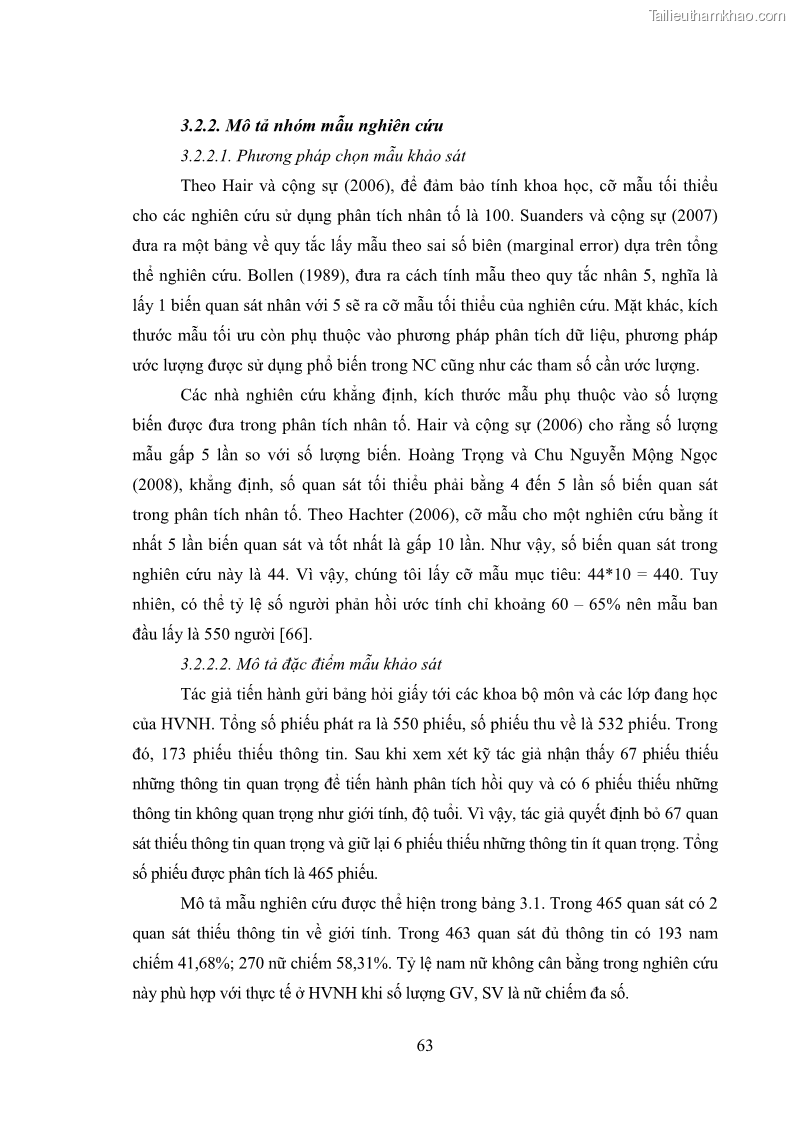 Luận án tiến sĩ quản lý giáo dục Quản lý chương trình đào tạo tại Học viện Ngân hàng theo hướng đảm bảo chất lượng - 10 Trang 73